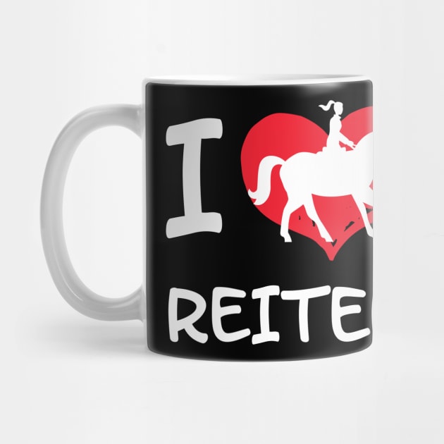 I Love Reiten I Pferdesprüche lustiges Pferd by 5StarDesigns